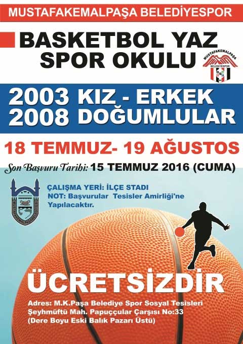 Mustafakemalpaşa'da spor zamanı 