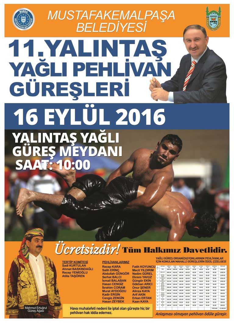 Yalıntaş'ta yağlı güreş zamanı 