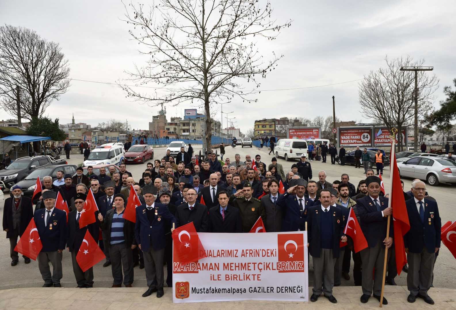 Gaziler’den Zeytin Dalı Harekâtı’na destek yürüyüşü 