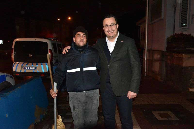BAŞKAN KANAR YENİ YILDA ÇALIŞANLARI UNUTMADI