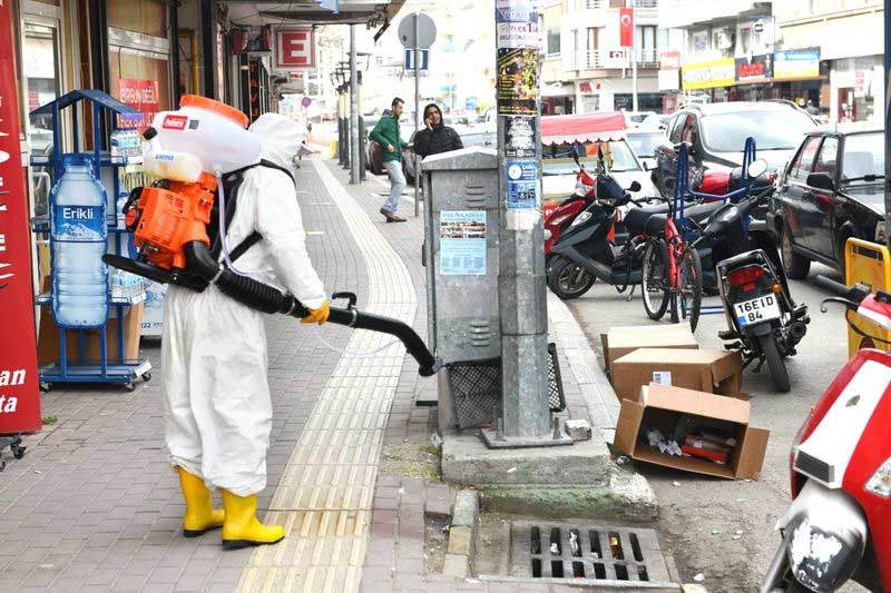 MUSTAFAKEMALPAŞA'DA DEZENFEKSİYON ÇALIŞMALARI ARTARAK SÜRÜYOR