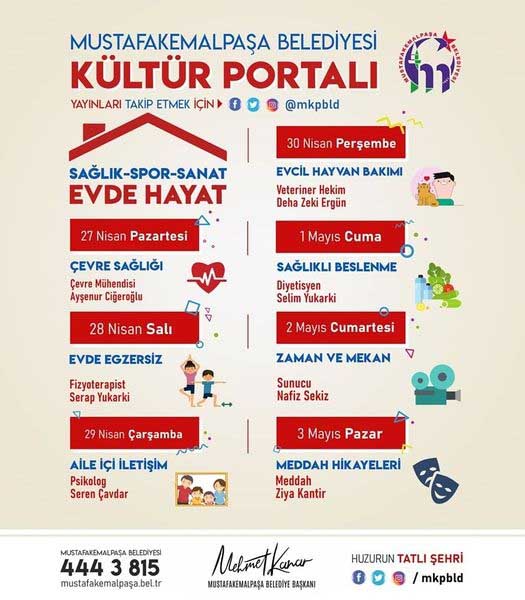 MUSTAFAKEMALPAŞA BELEDİYESİ KÜLTÜR PORTALI HEM BİLGİLENDİRİYOR, HEM EĞLENDİRİYOR