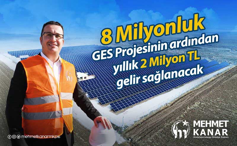 BAŞKAN KANAR:MUSTAFAKEMALPAŞA'YI YENİLENEBİLİR ENERJİNİN MERKEZİ YAPMAYA KARARLIYIZ