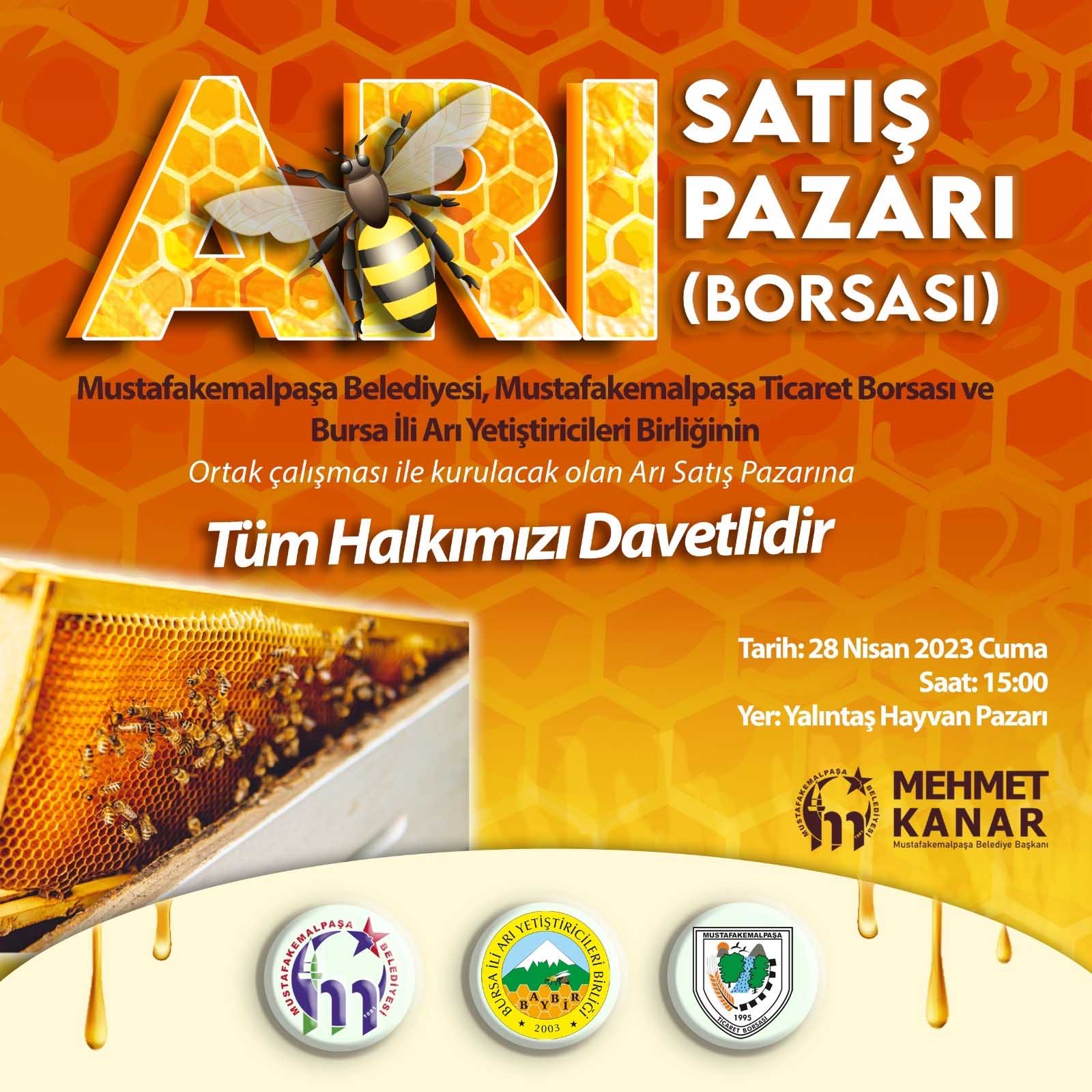 TÜRKİYE’NİN İLK ARI PAZARI MUSTAFAKEMALPAŞA’YA KURULUYOR