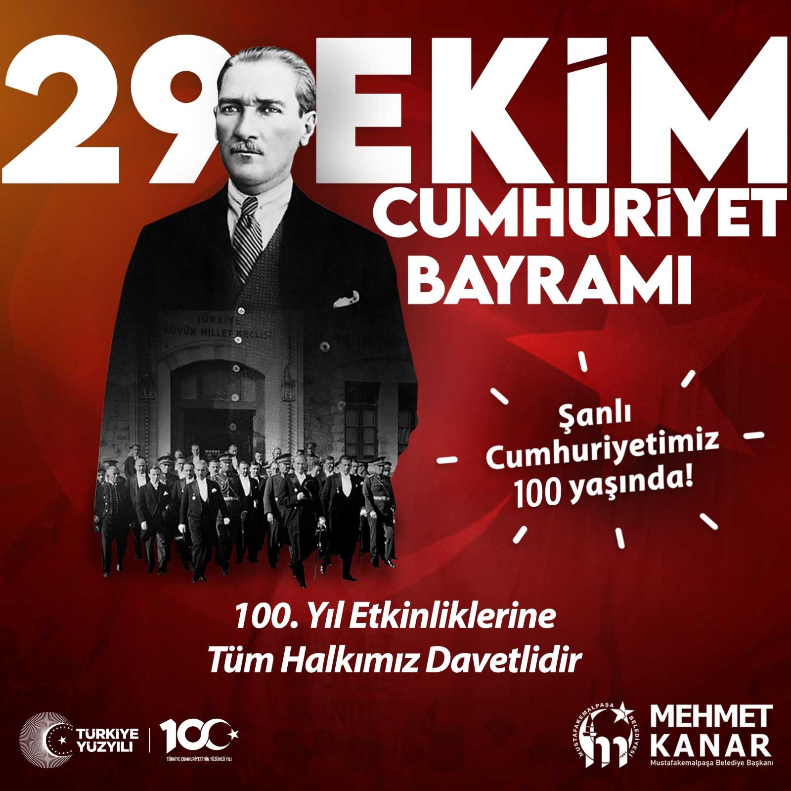 29 EKİM COŞKUSU MUSTAFAKEMALPAŞA’YI SARDI
