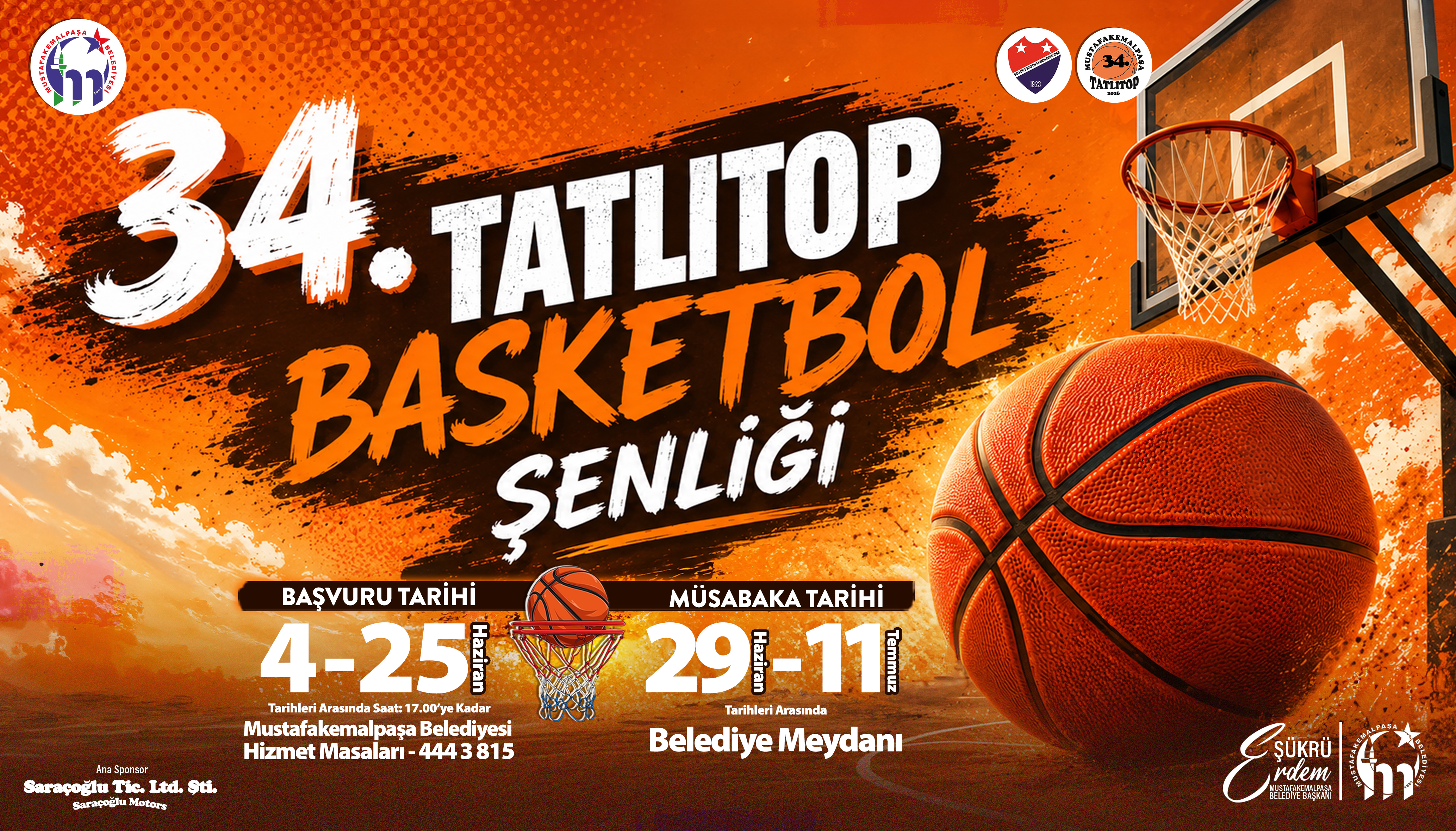 34. Tatlıtop Basketbol Şenliği İçin Kayıtlar Başladı