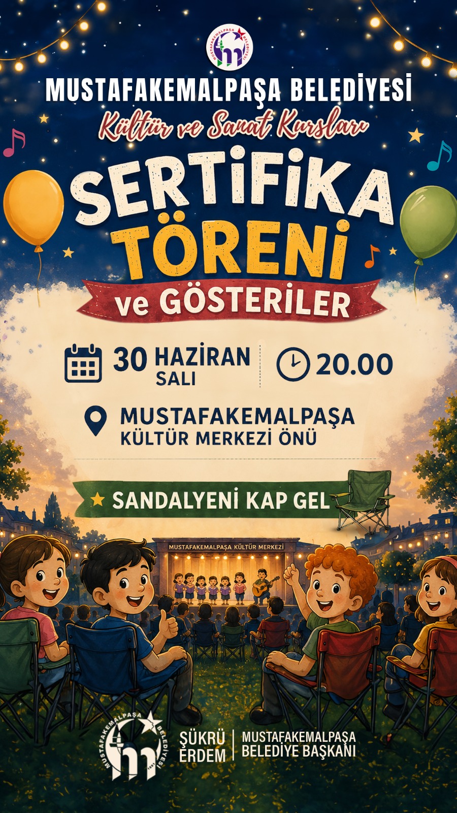 Kültür ve Sanat Kurları Sertifika Töreni ve Gösteriler 