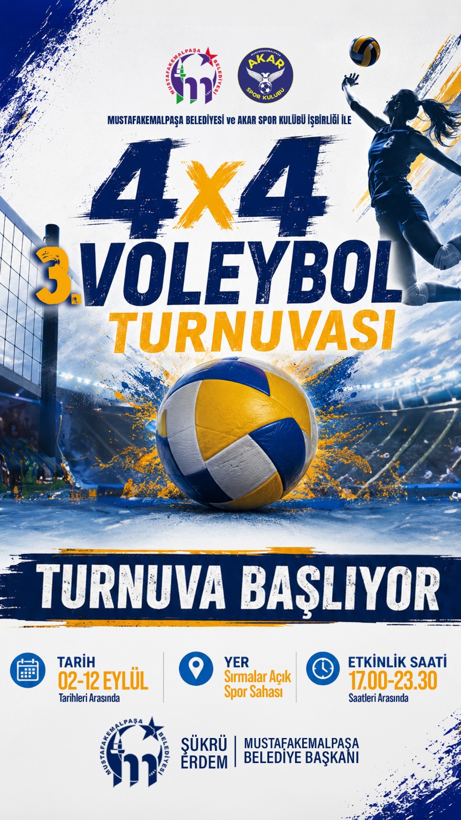 4x4 3. Voleybol Turnuvası Başlıyor 