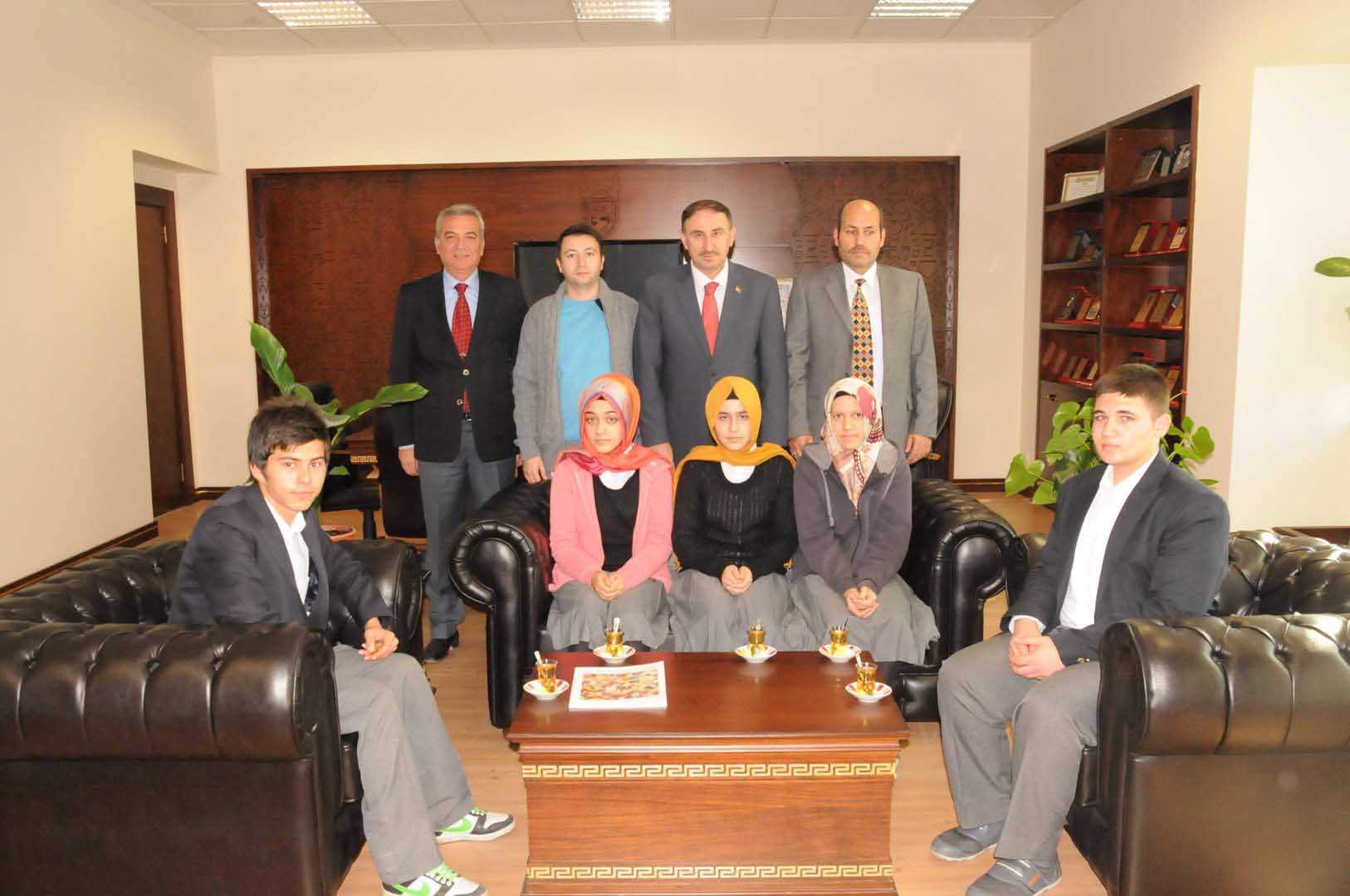 Anadolu İmam Hatip Lisesi’nden Başkan Kurtulan’a ziyaret 
