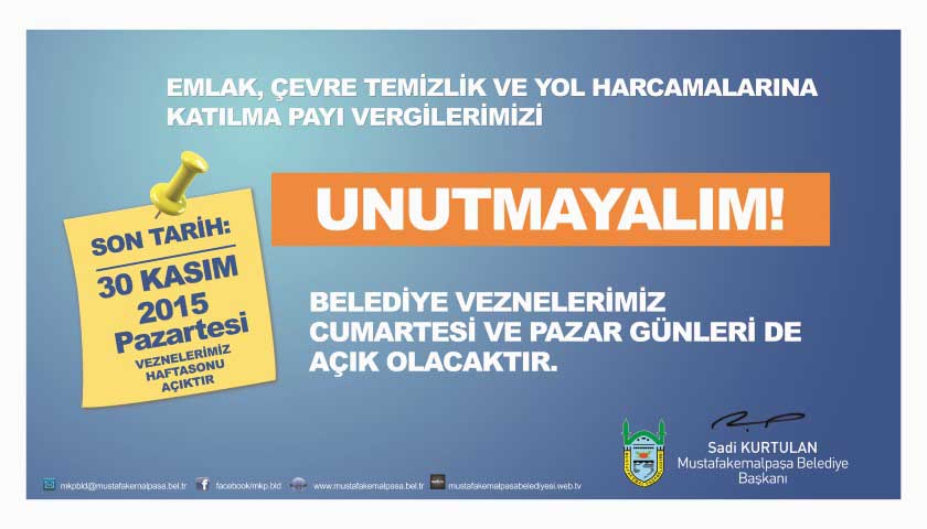 Belediyeden 'vergi' mesaisi 