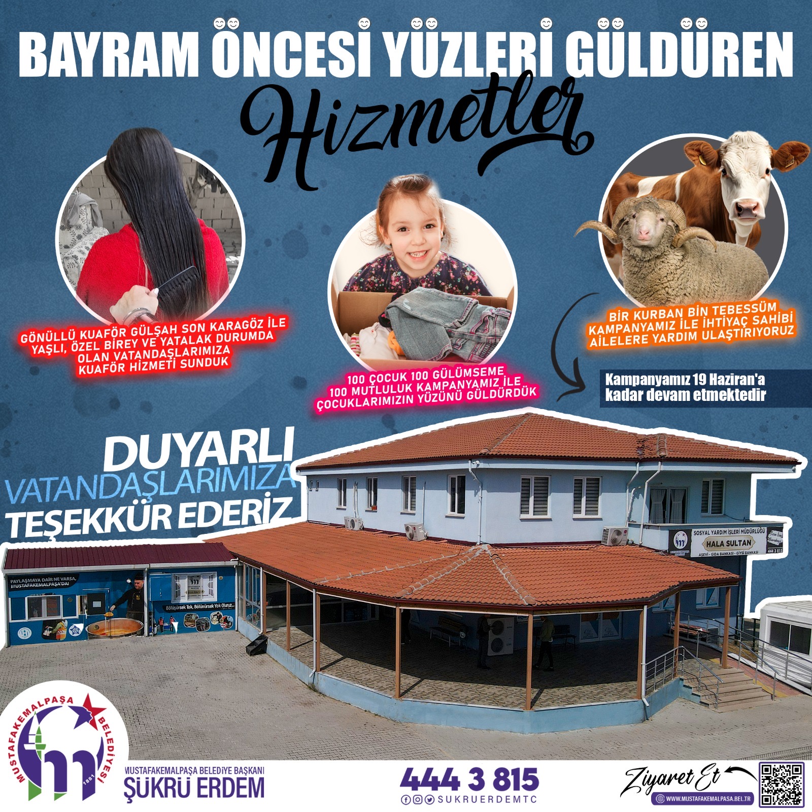 BAŞKAN ERDEM’DEN BAYRAM ÖNCESİ YÜZLERİ GÜLDÜREN HİZMETLER