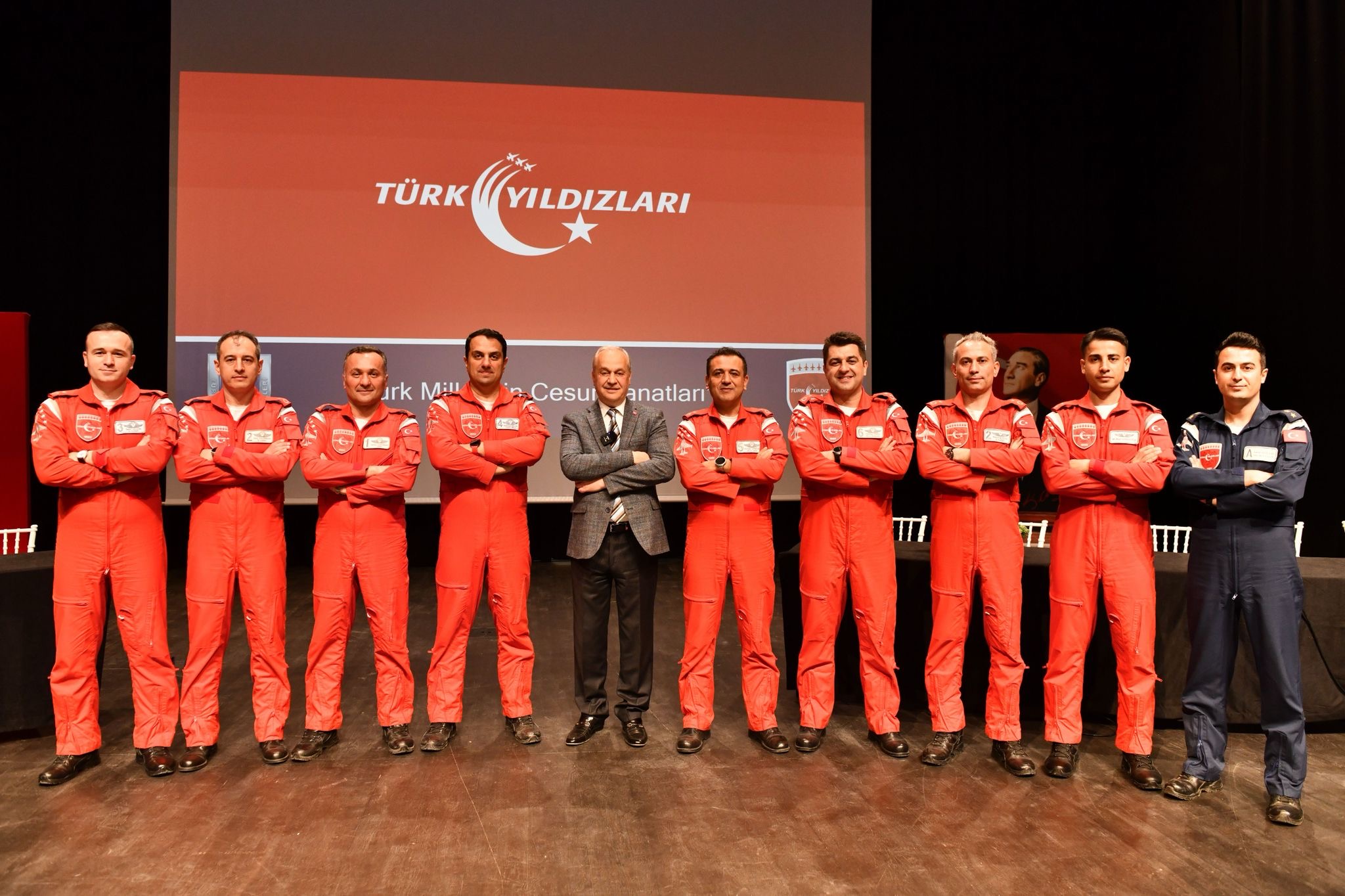 Türk Yıldızları Pilotları Öğrencilerle Buluştu  