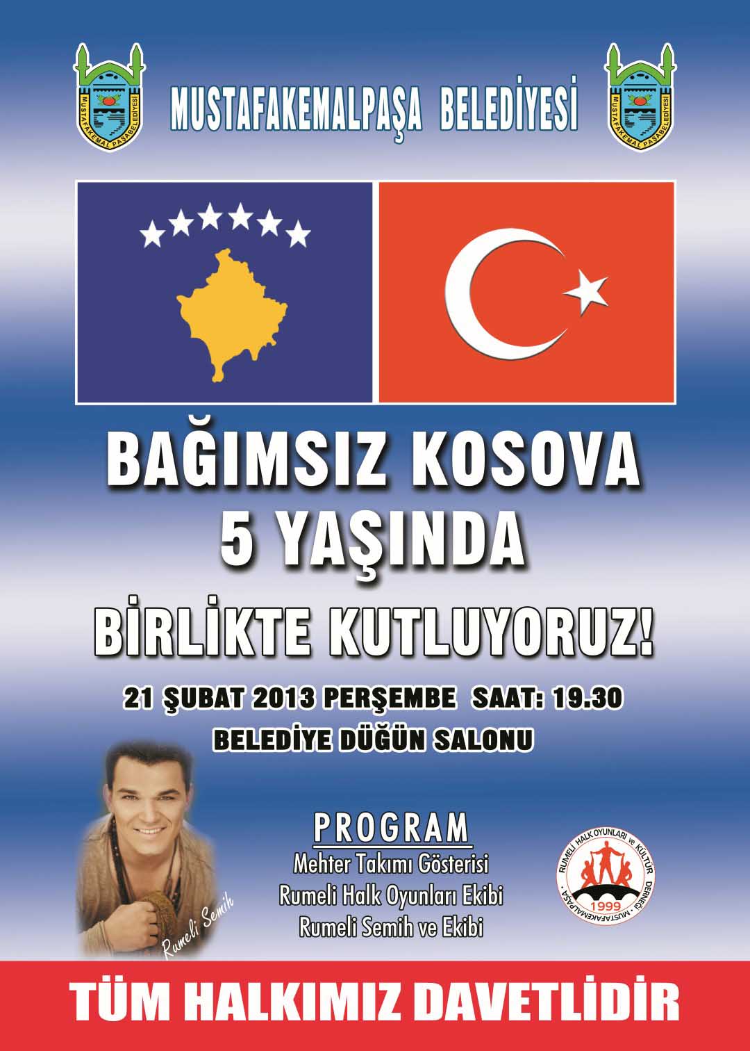 Kosova’nın bağımsızlık coşkusu Mustafakemalpaşa’da kutlanıyor
