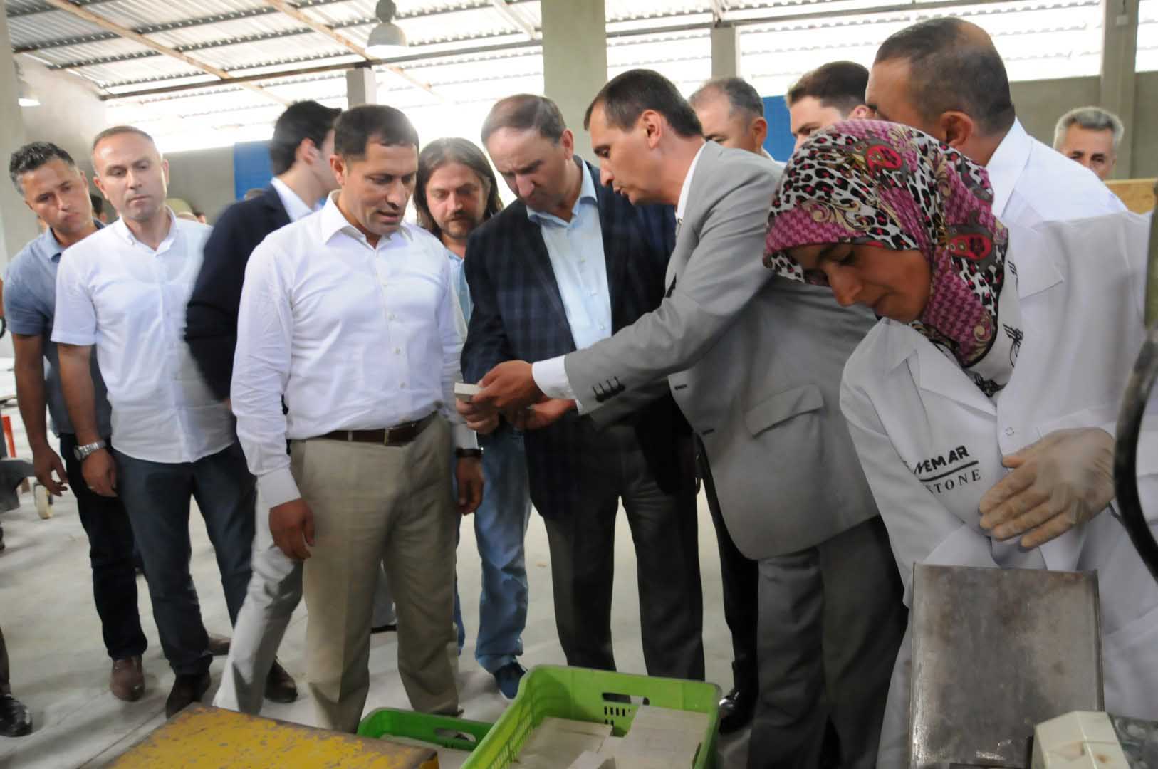 Mermer atıkları estetiğe dönüşüyor  
