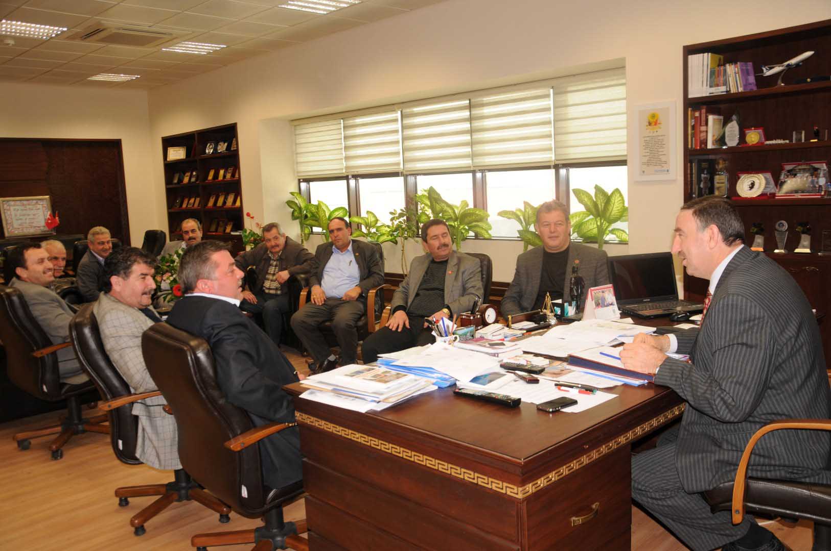 Muhtarlar Derneği’nden nezaket ziyareti