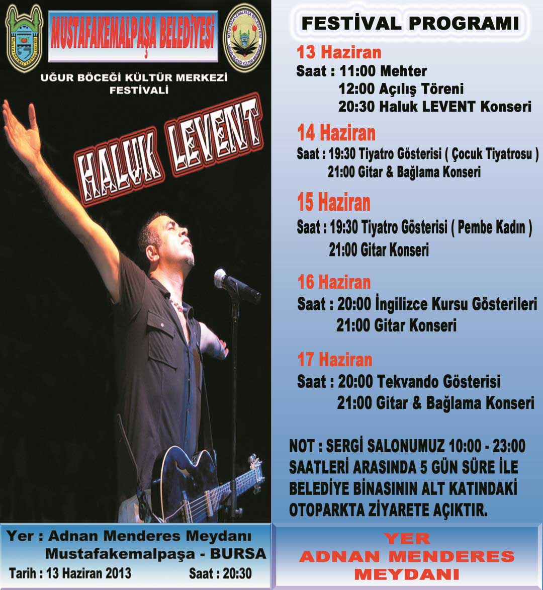 Uğur Böcekleri’nden ‘Haluk Levent’li festival 