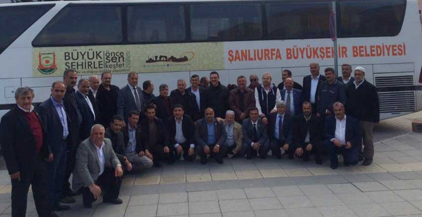 Urfalı muhtarlardan dostluk ziyareti 