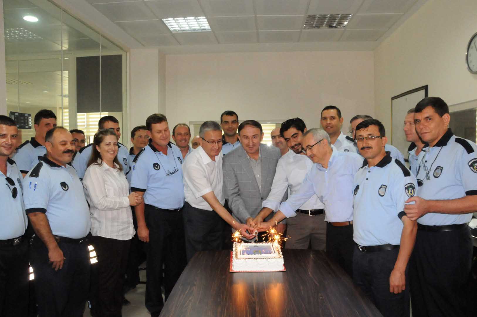 Zabıta Teşkilatı’ndan pastalı kutlama 